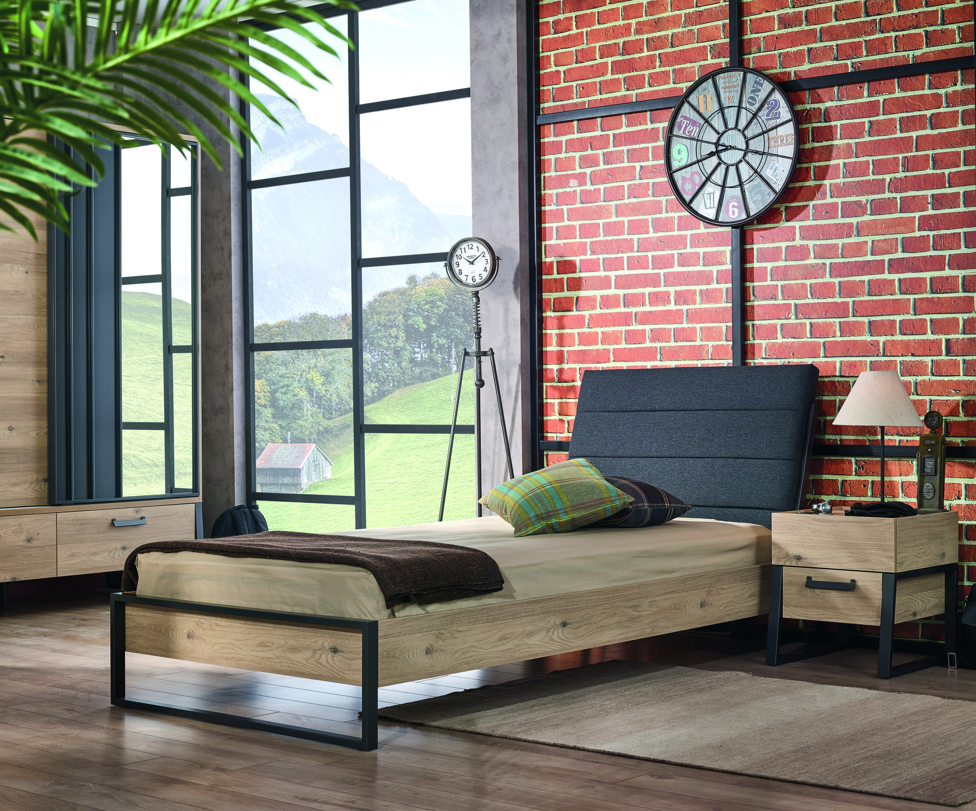 IRONY 100X200 BED FRAME &HB - Image 2