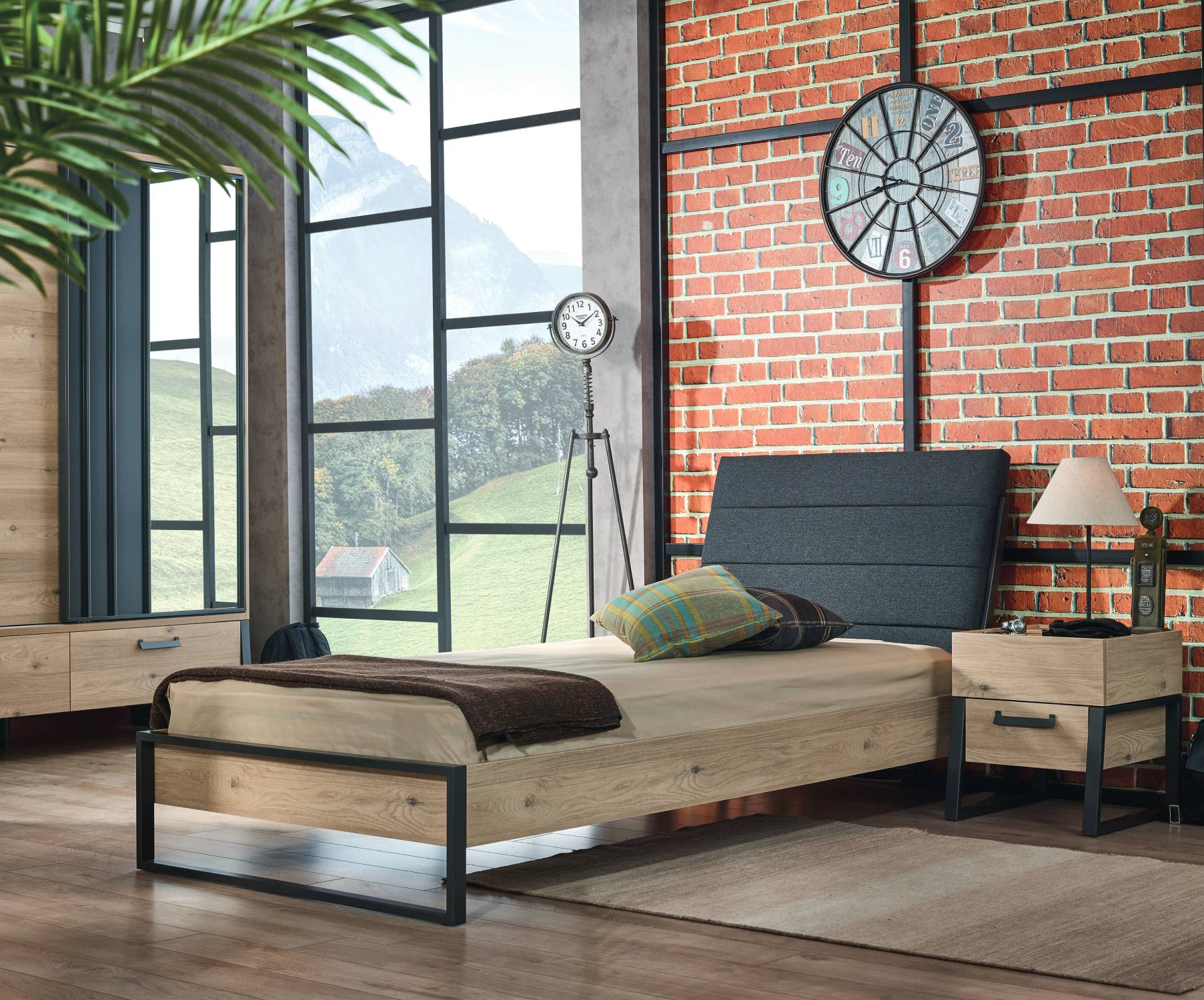 سرير مفرد مائل 100*200 ايروني