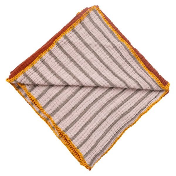 PIQUE MUSLIN BERNARD TERRACOTTA (130X170 CM)