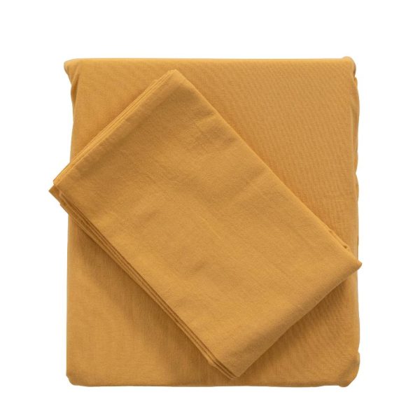 SHEET SET FITTED PEARL BABY SAFFRON (60X120)