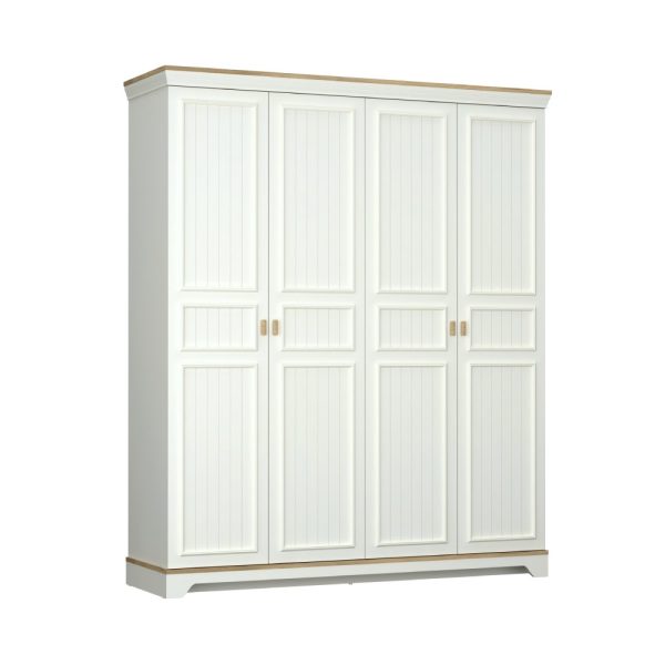 MONTE 4 DOORS WARDROBE CREAM