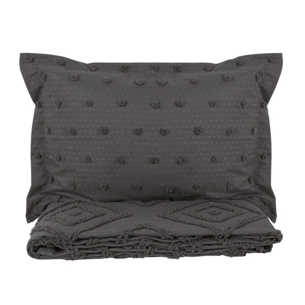 BEDDING SET GREY MELLOW (210X250)