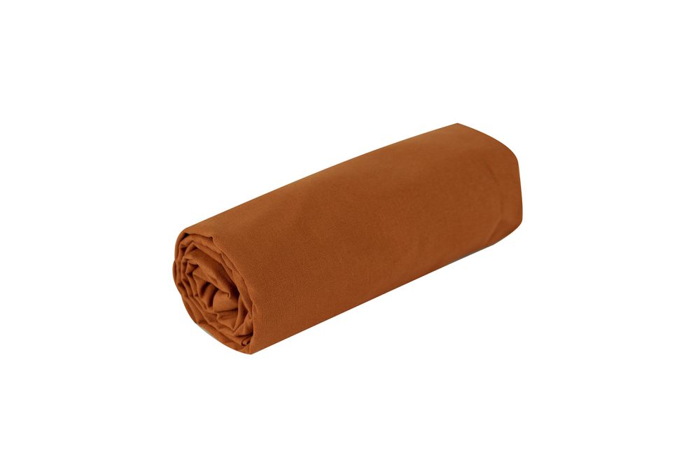Nox Fitted Sheet Cinnamon (120x200 cm)