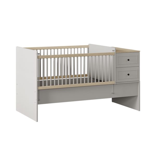 SENTO CONVERTIBLE BABY BED 80X130-180 U GREY