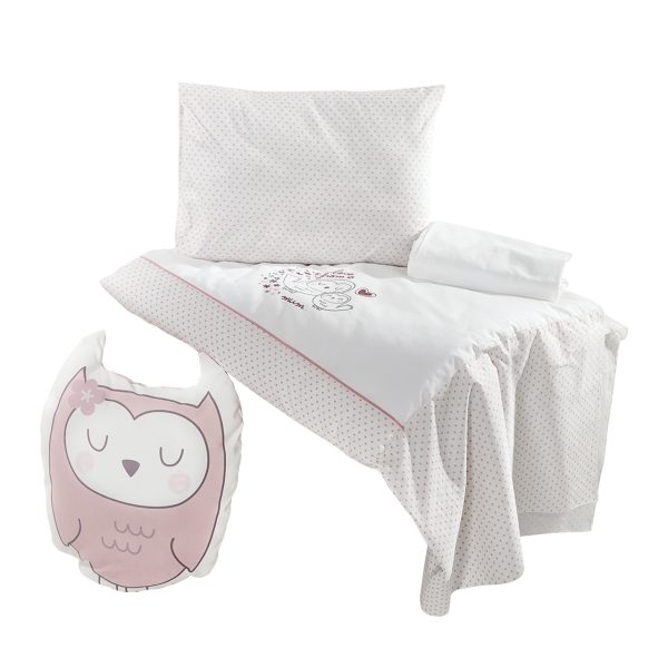 SOFY PINK BEDDING SET (60X120)